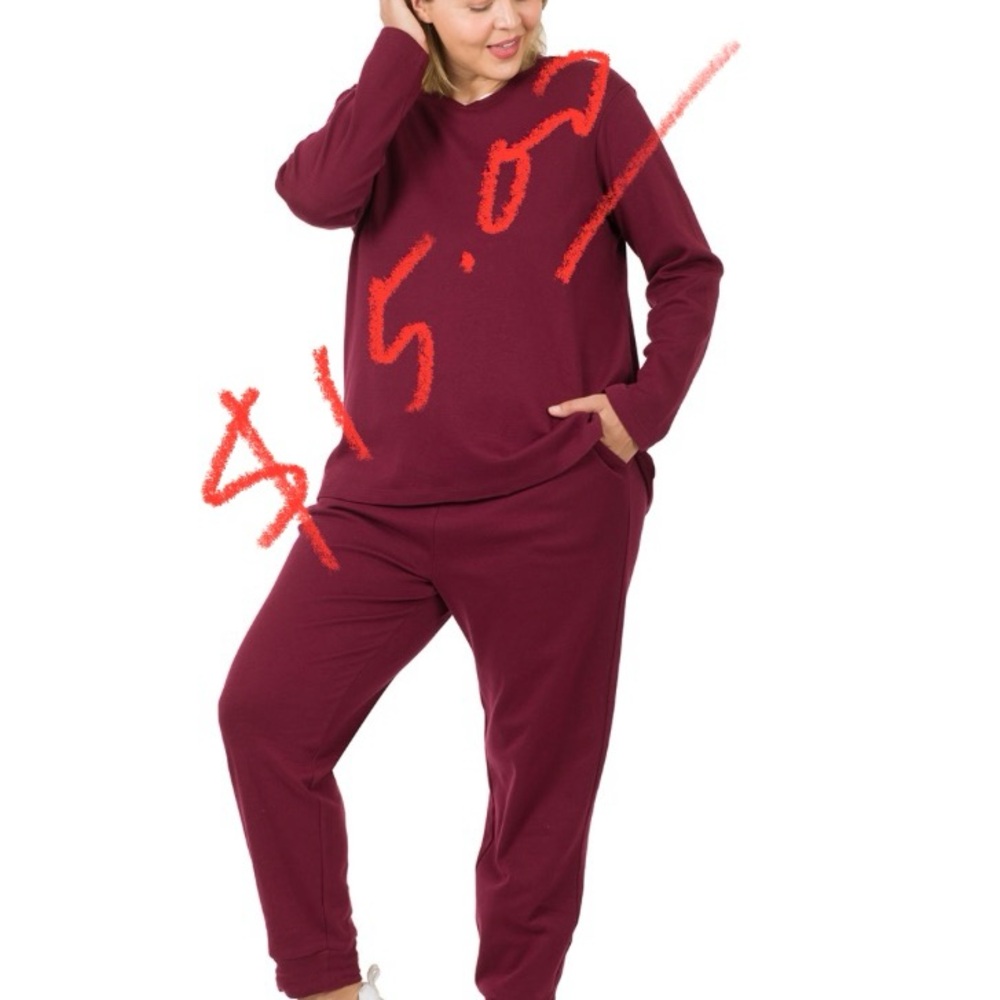 Burgundy Lounge Set